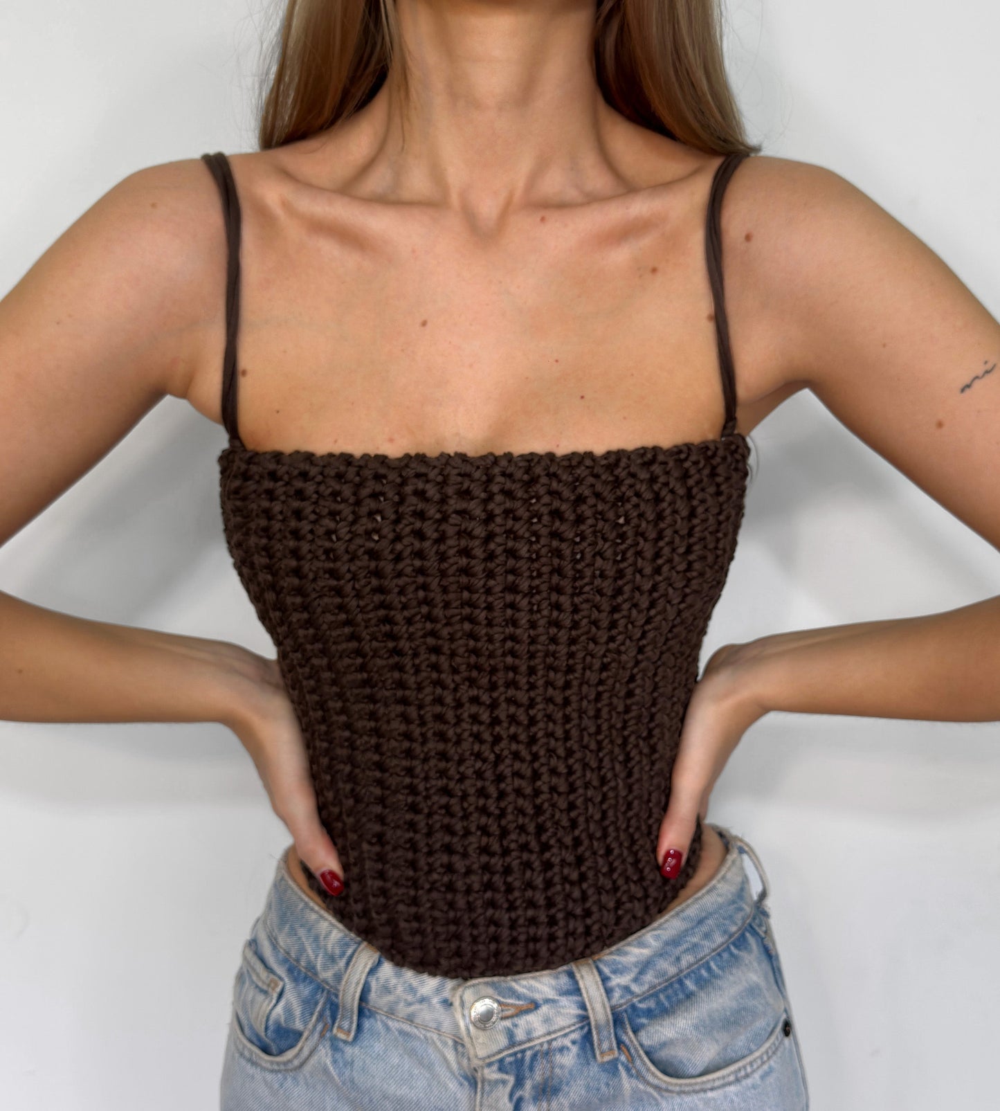 Corset Top - Brown