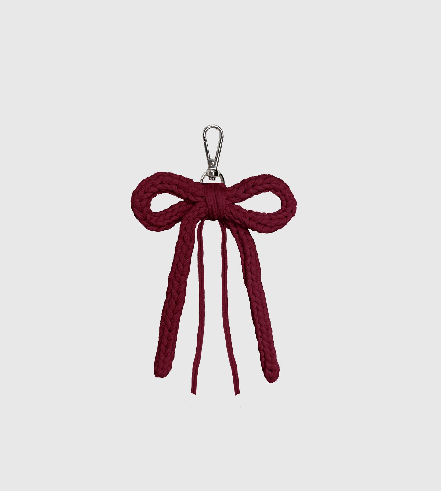 Bag charm / Keychain - Burgundy