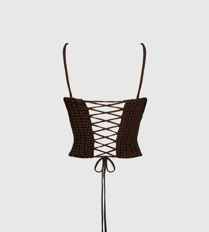 Corset Top - Brown