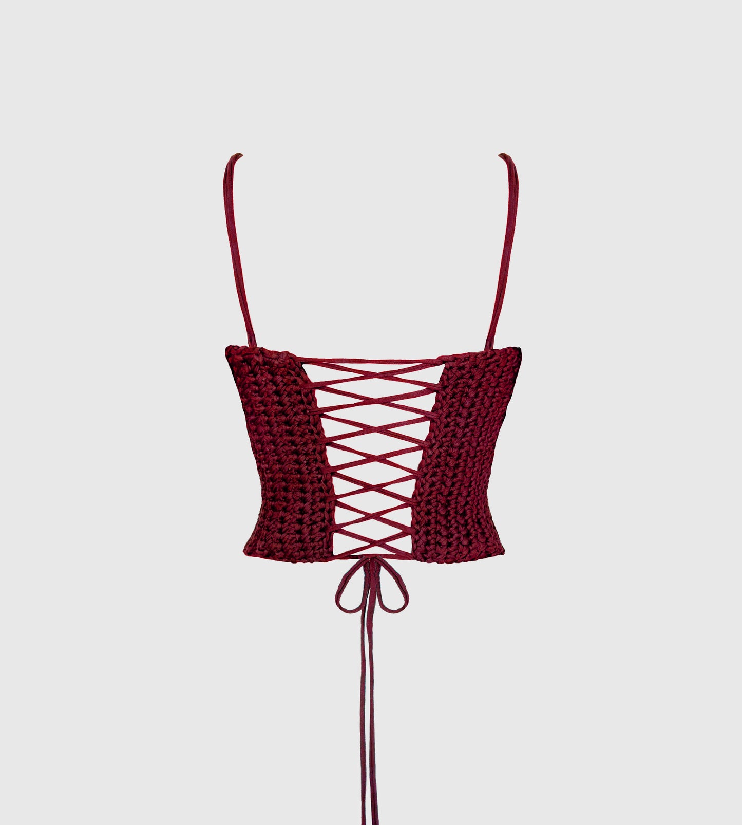 Corset Top - Burgundy